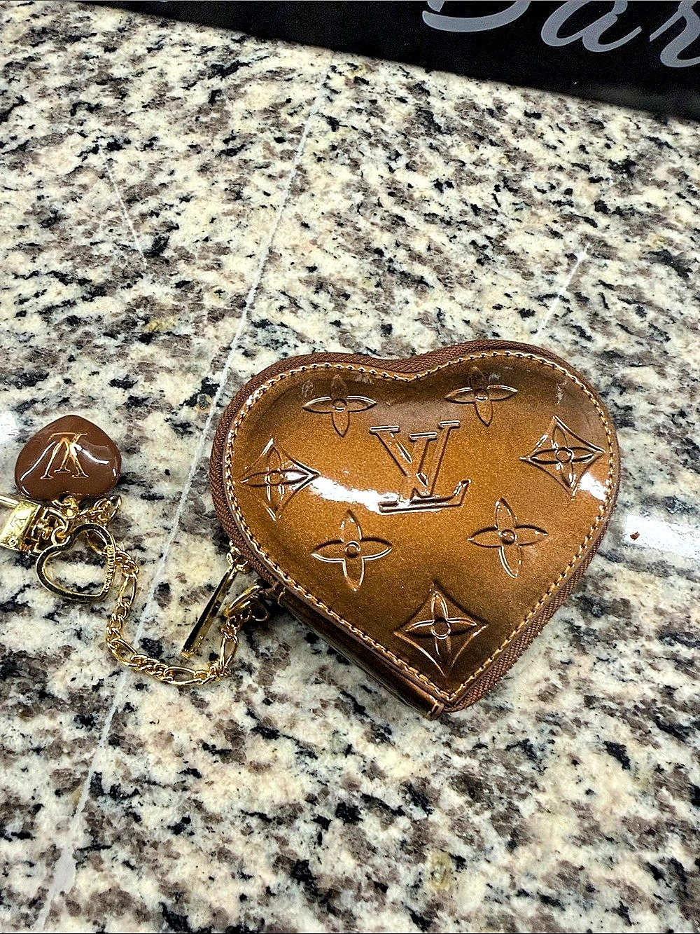 Monogram Miroir Porte Monnaie Coeur Heart Coin Purse Heart Coin
